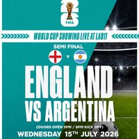 England vs Argentina - World Cup Semi Final Live - Fan Zone at LAB11