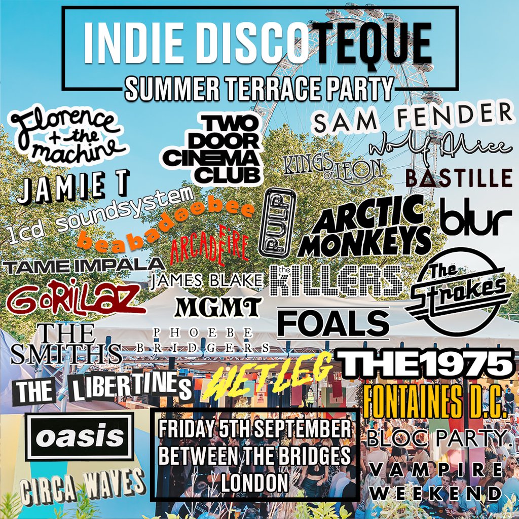 Indie Discoteque Summer Terrace Party (London)
