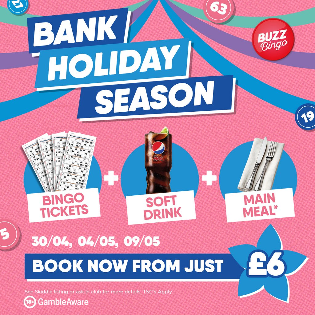 Bank Holiday Season - Buzz Bingo Medway 04/05
