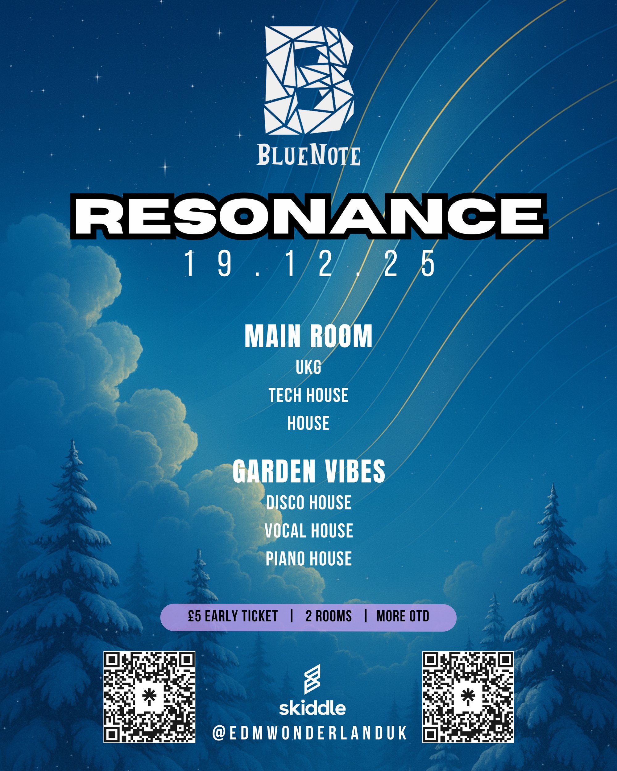 Tickets: Resonance: Christmas special Bluenote, Derby The