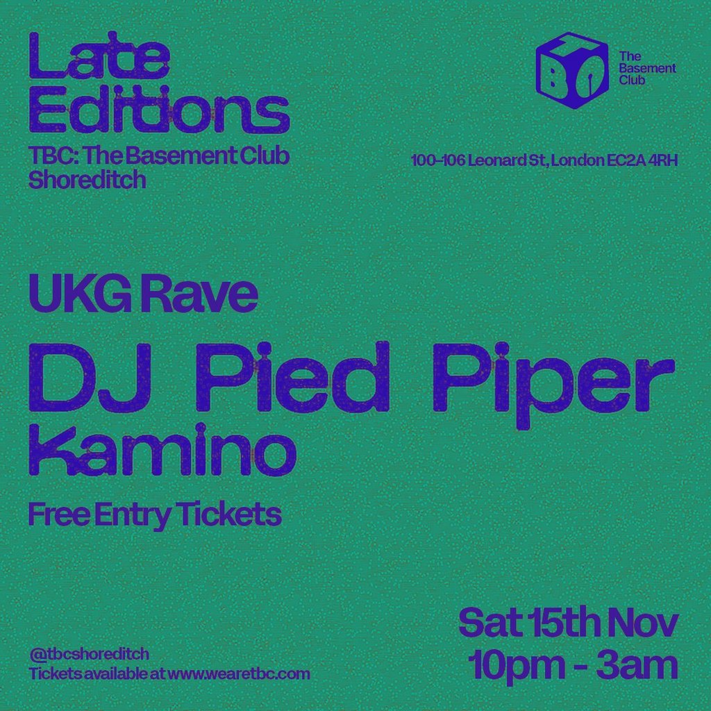Late Editions: UKG Rave with Pied Piper