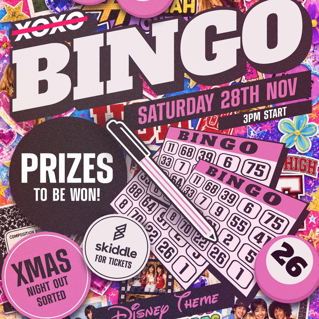 Boozy Bingo: 2000s Disney Channel Hits at XOXO Falkirk, Falkirk