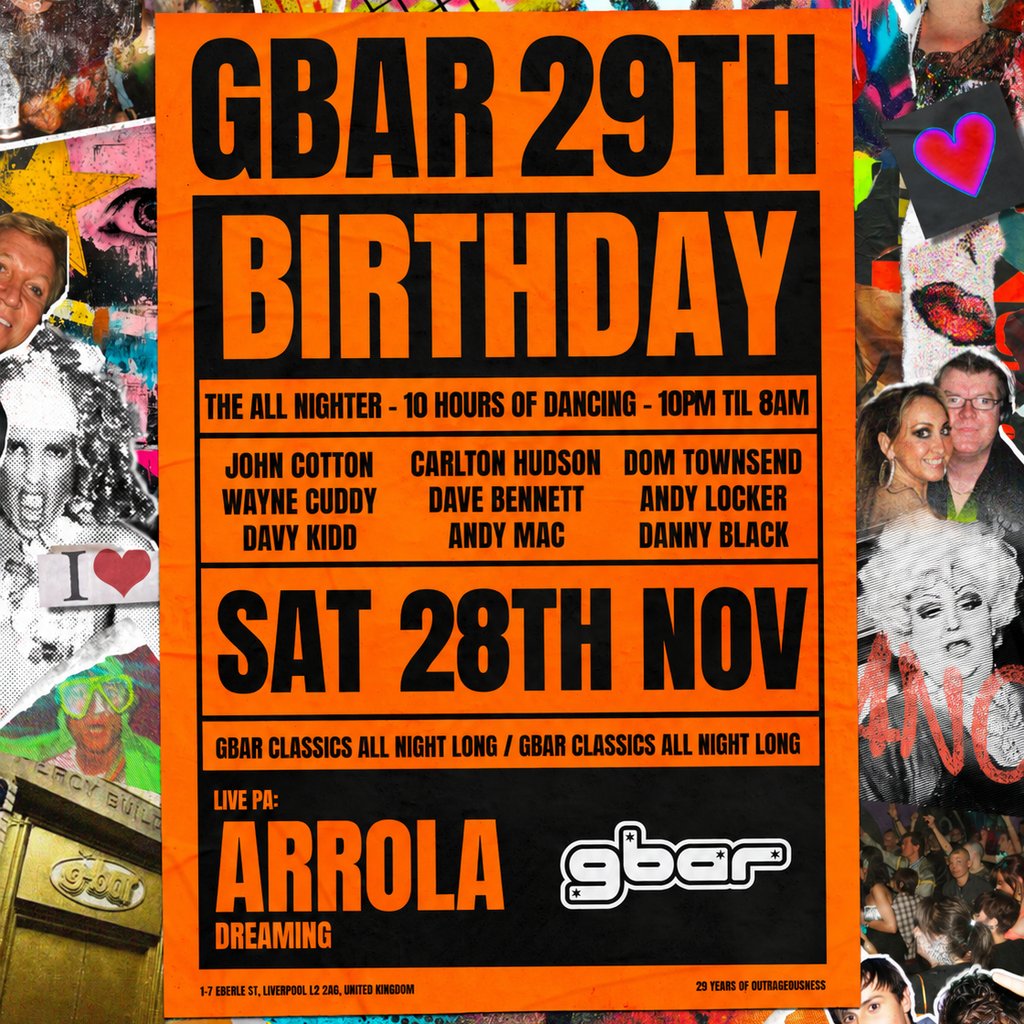 GBar 29th Birthday