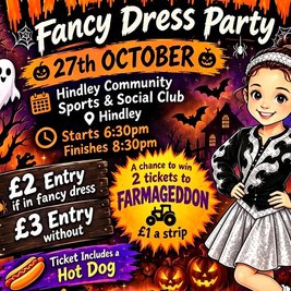Halloween Party 27th October 6.30pm