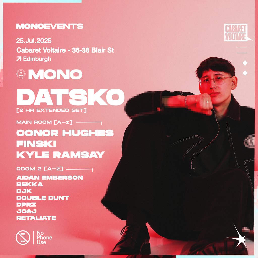 MonoEvents presents: Datsko, 25 July | Event in Edinburgh | AllEvents
