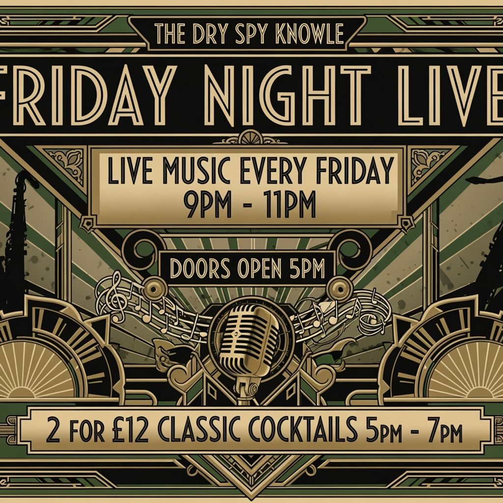 Friday Night Live AT THE DRY SPY