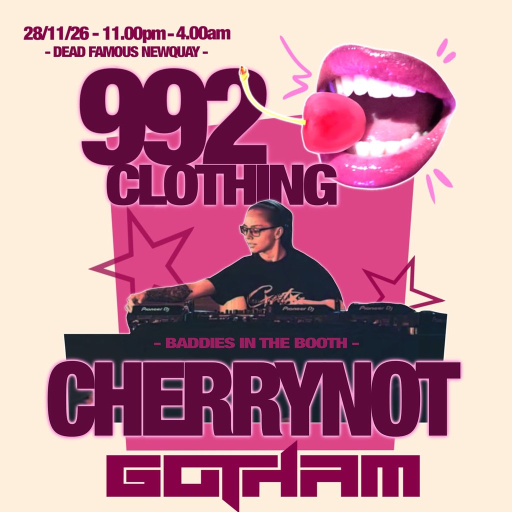 992 Clothing x Cherry Not present: BADDIES IN THE BOOTH