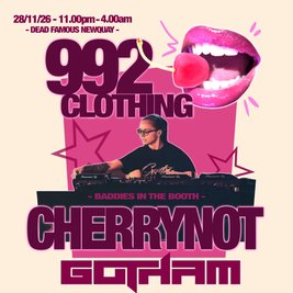 992 Clothing x Cherry Not present: BADDIES IN THE BOOTH
