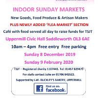 the samantha Jones Trust Indoor monthly market at Uppermill Civic Hall