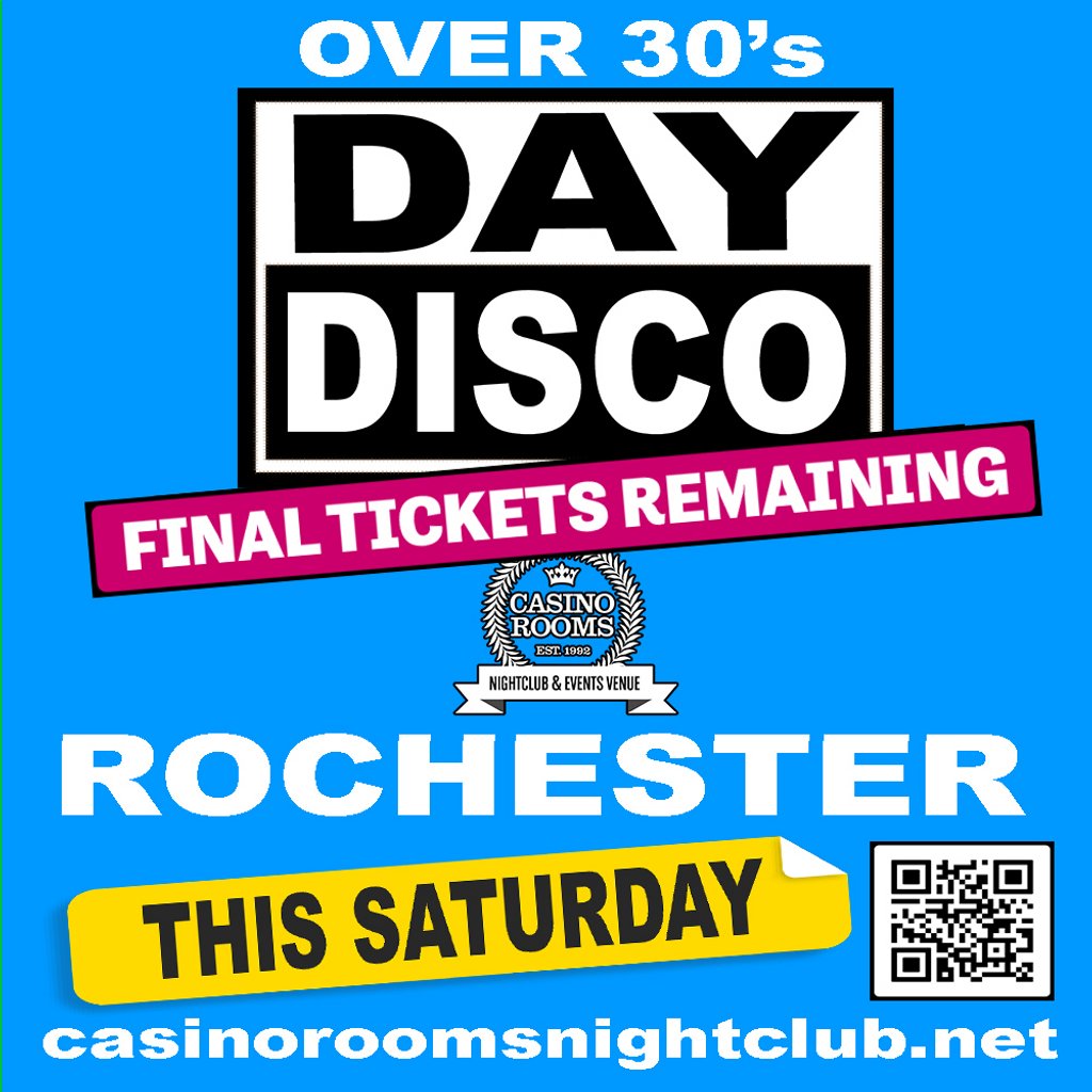 Day Disco (Over 30's) - Saturday 2nd May 2026