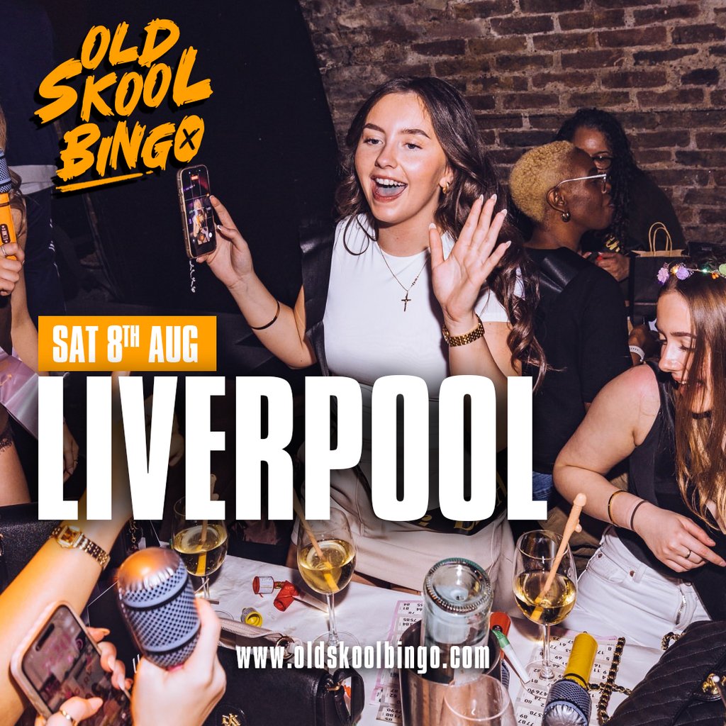 Old Skool Bingo Sat 8th August Liverpool