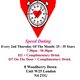 Speed Dating. 25 - 35 years Thursdays