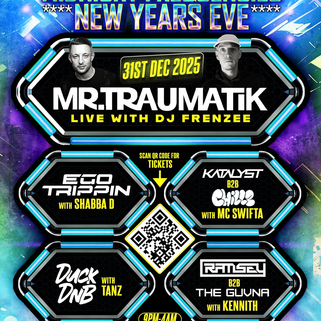 New Year's eve rave MR TRAUMATIK