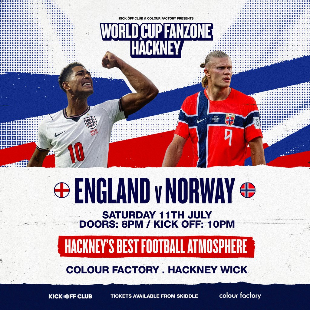 Hackney Wick Fanzone: England Vs Norway (Quarter Final)