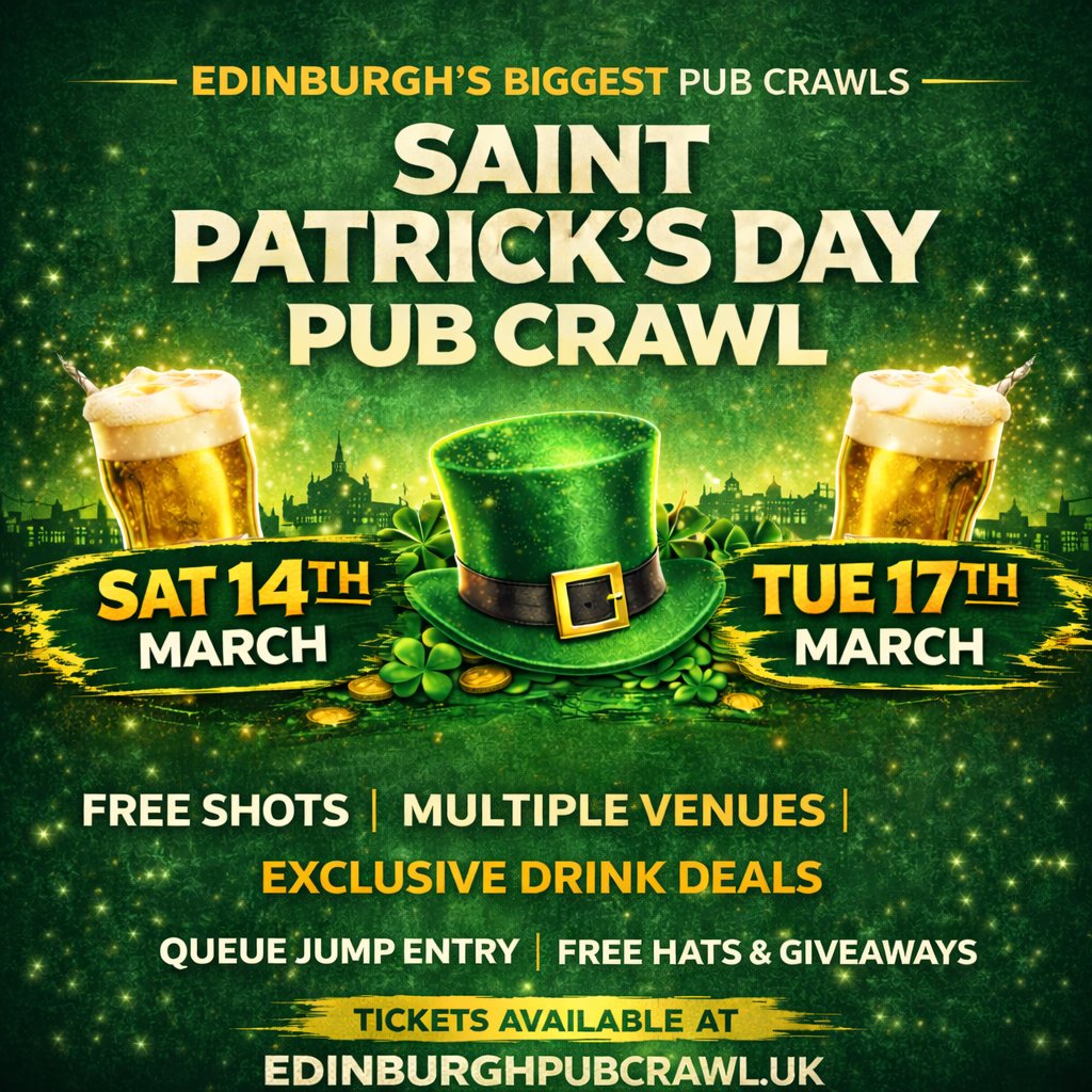 Saint Patrick´s Day Pub Crawl - Edinburgh