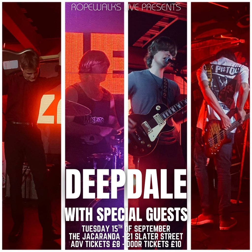Deepdale With Special Guests — gig artwork