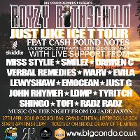 Royzy Rothschild Just Like Ice T Tour Liverpool at Dough Bar Grand Central Liverpool