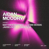 Parallel Rhythm presents: Aidan McCorry + Support at ulster sports club