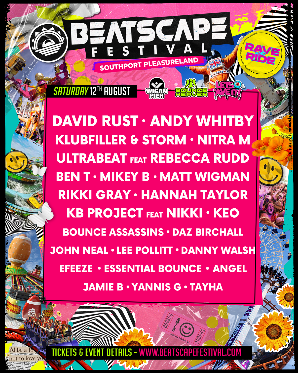 Beatscape Festival | Southport Pleasureland Southport | Sat 12th August  2023 Lineup