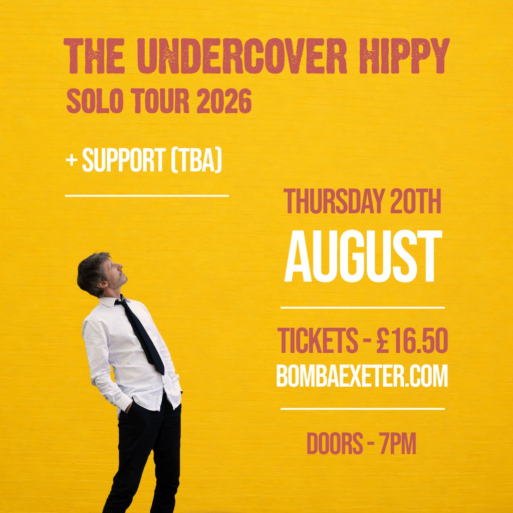 Bomba Live: The Undercover Hippy (Solo) | | Exeter