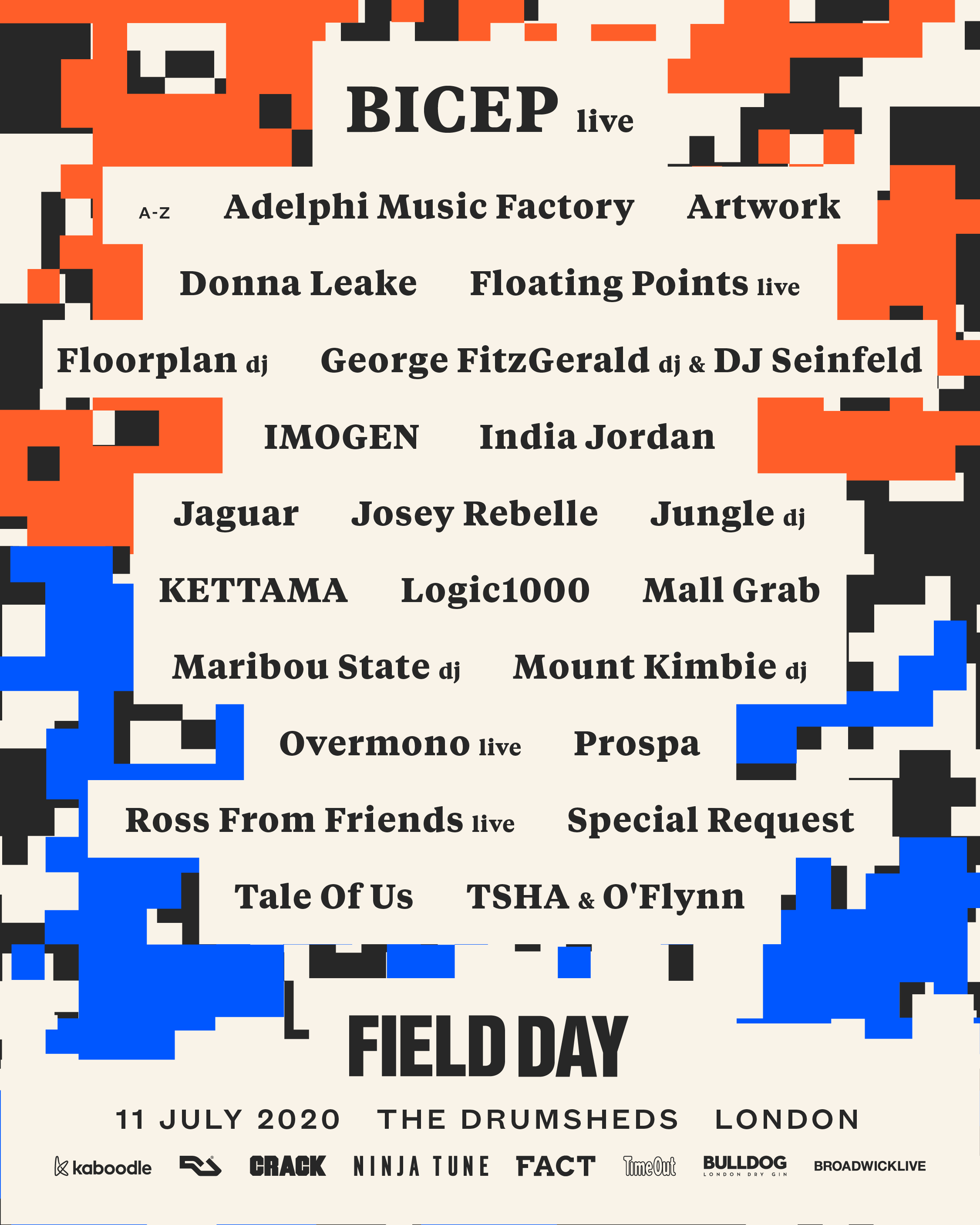 Field Day 2020 Tickets The Drumsheds London Sat 11th July 2020