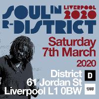 Soul In R-District Liverpool 2020 at District