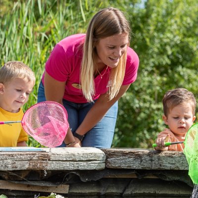 Quiet and Calm Pond Dipping