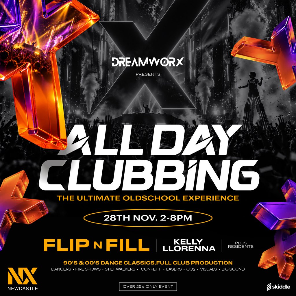Dreamworx - All Day 'old school' Clubbing In Newcastle