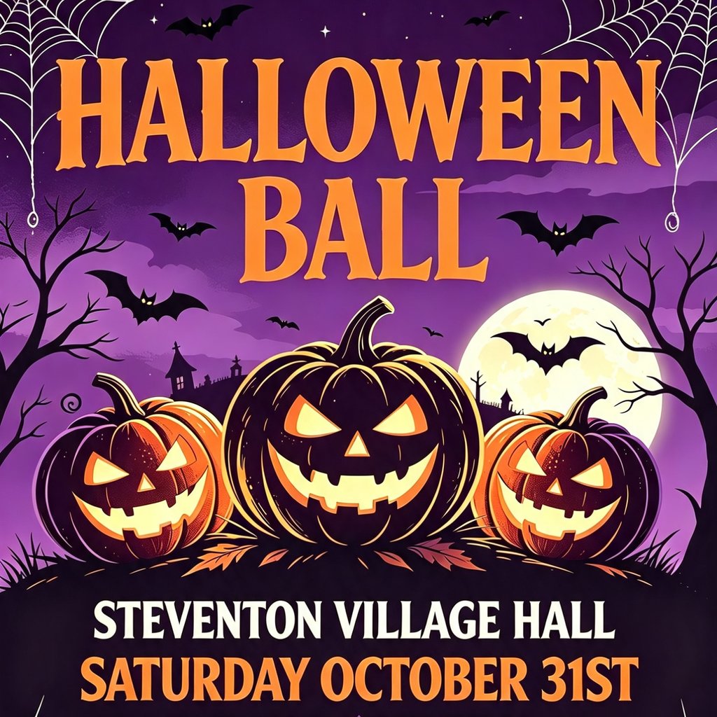 Halloween ball at Steventon Village Hall, Abingdon