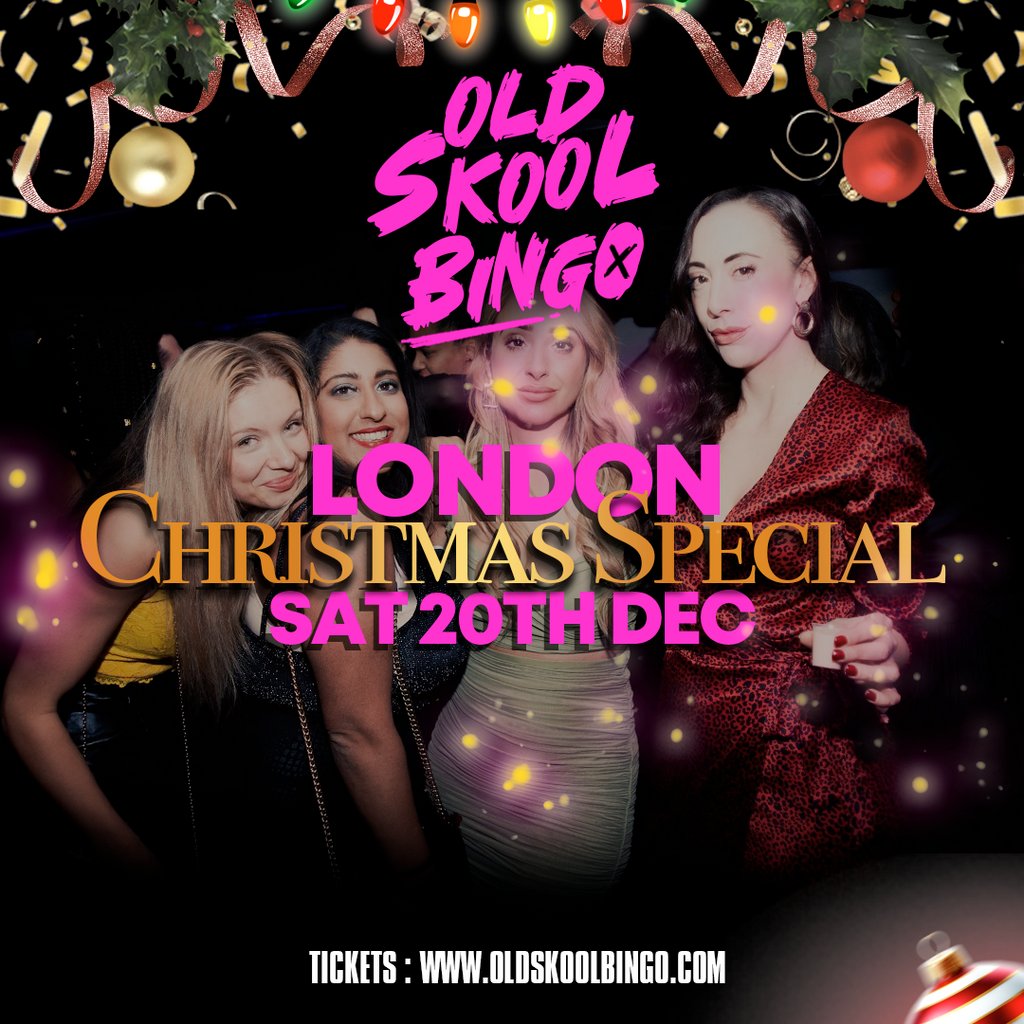 Old Skool Bingo Pop Special Sat 20th Dec London
