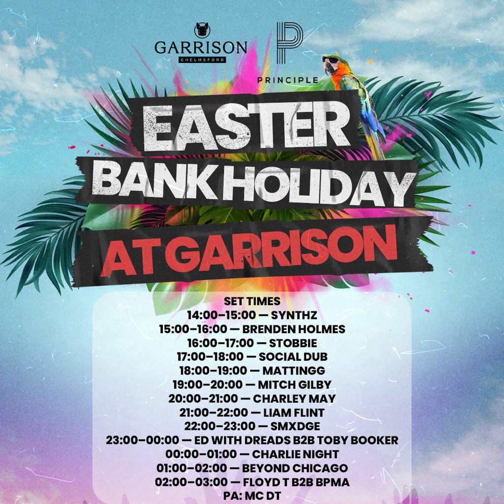 Principle Presents - Easter Bank Holiday  Party