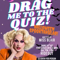 Prestwich Pride Presents: DRAG ME TO THE QUIZ, HALLOWEEN!