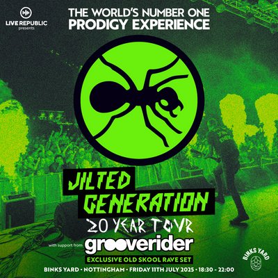 JILTED GENERATION + Grooverider | A Prodigy Tribute | Binks Yard
