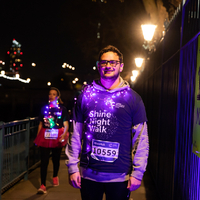 Cancer Research UK Leeds Shine Night Walk 2021 at Millennium Square