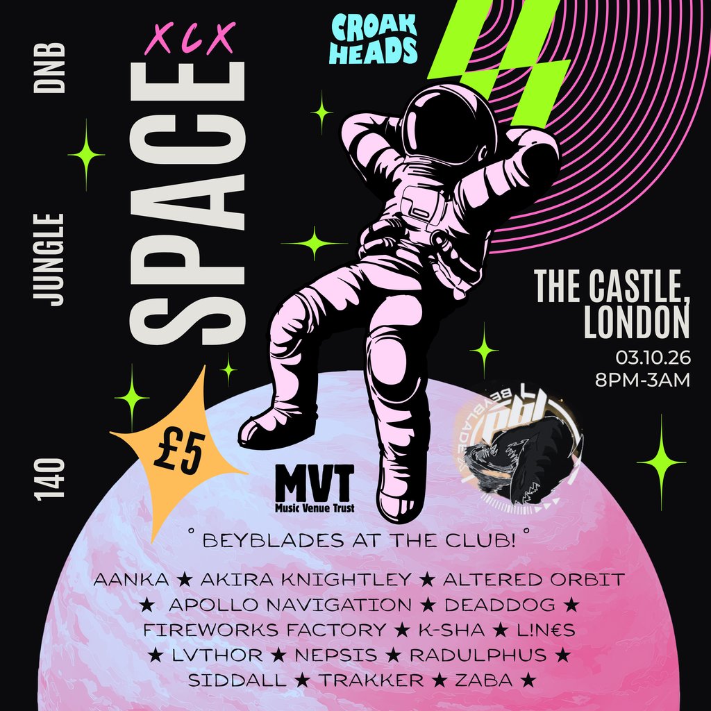 Croakheads does space xcx at the castle e1 on 03.10.26