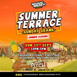 Reggae brunch - Summer Terrace - Sunday Skank - SUN 19TH SEPT
