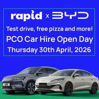 Rapid x BYD PCO Car Hire Open Day - Free Sign Up at Rapid PCO Office