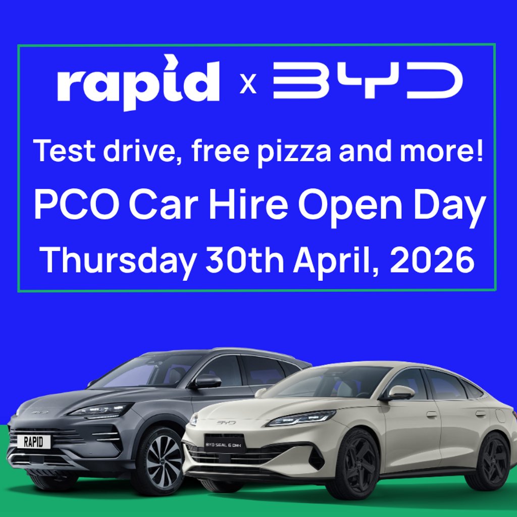 Rapid x BYD PCO Car Hire Open Day - Free Sign Up