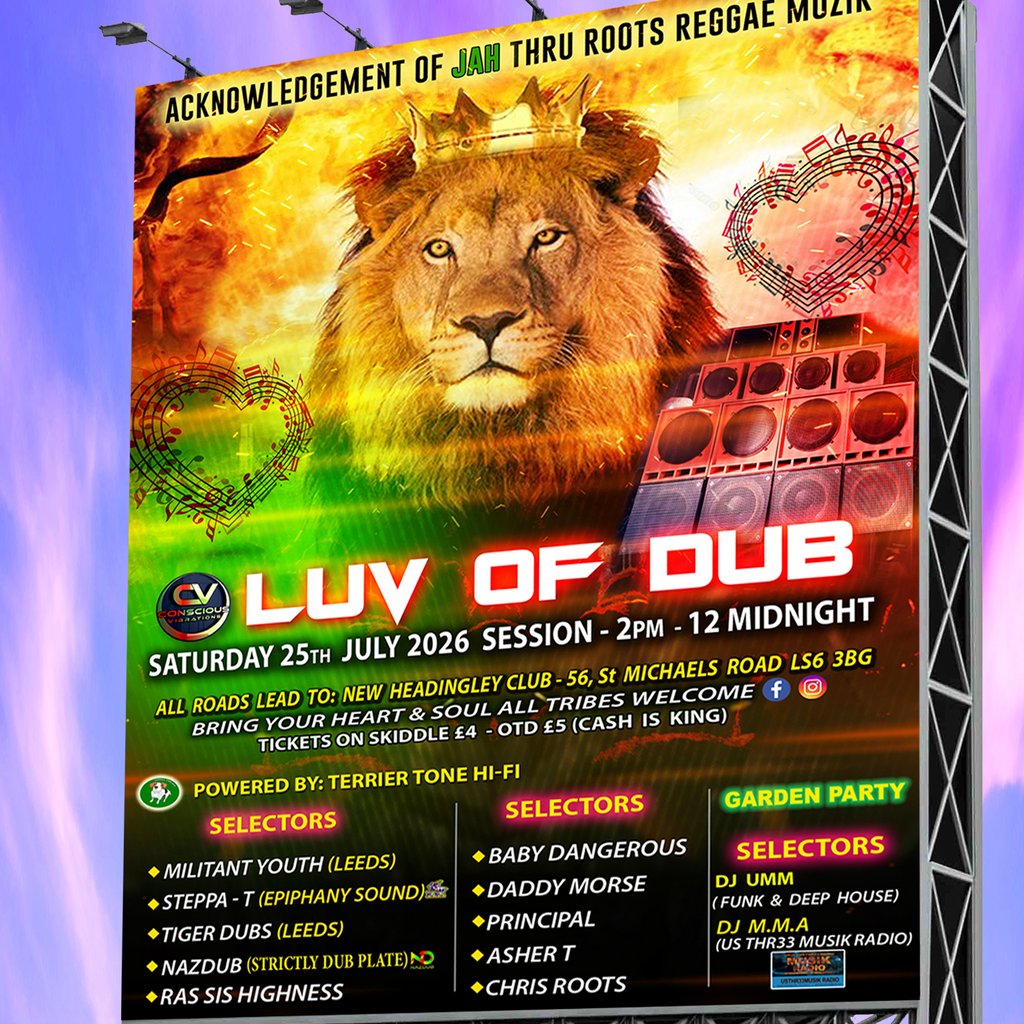 LUV OF DUB ... Reggea Roots & Dub, July 25 Session 2026