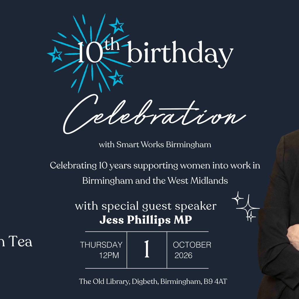 Celebrating 10 Years of Smart Works Birmingham at The Old Library, Zellig, Gibb St, Birmingham B9 4AT, Birmingham