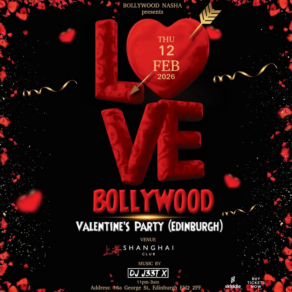 Love Bollywood: Valentine's Party 2026 (Edinburgh)