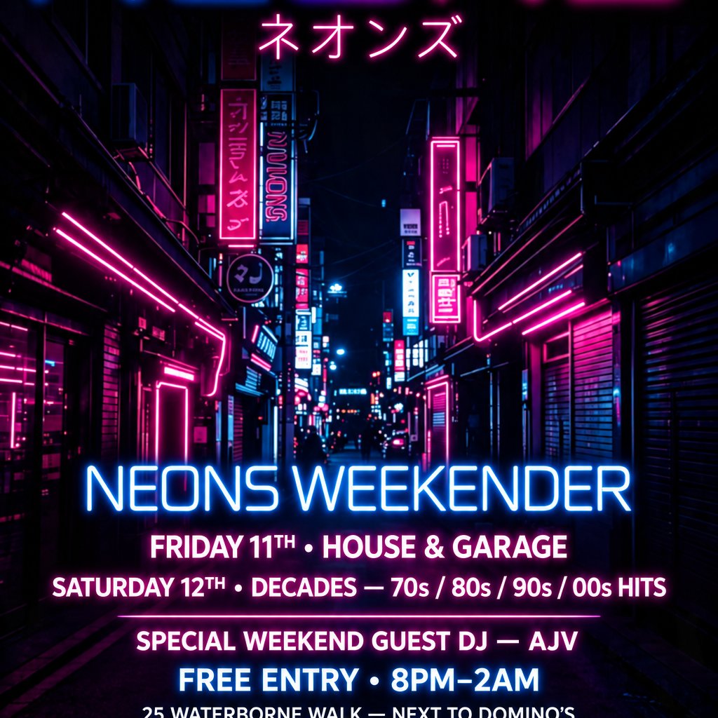 NEONS - Weekender - Friday House & Garage