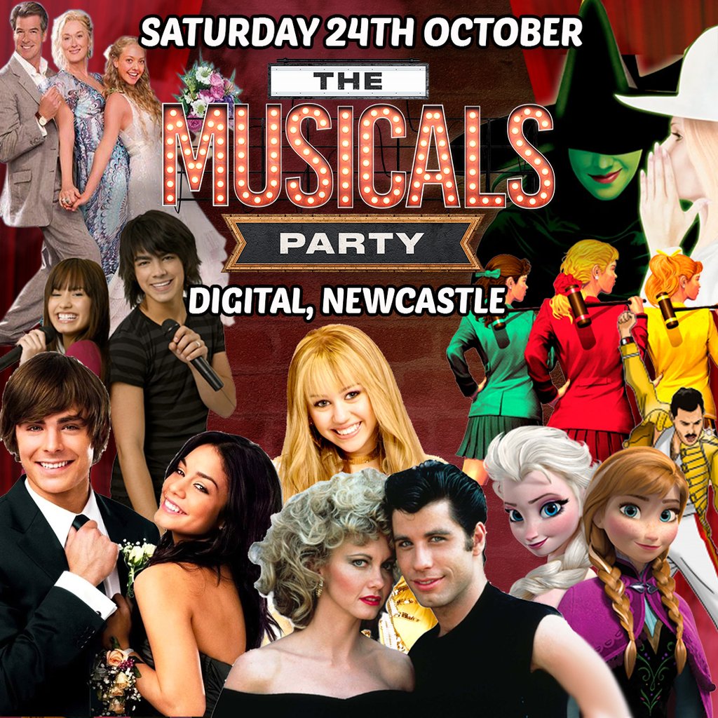 The Musicals Party (Newcastle) at Digital Newcastle, Newcastle Upon Tyne