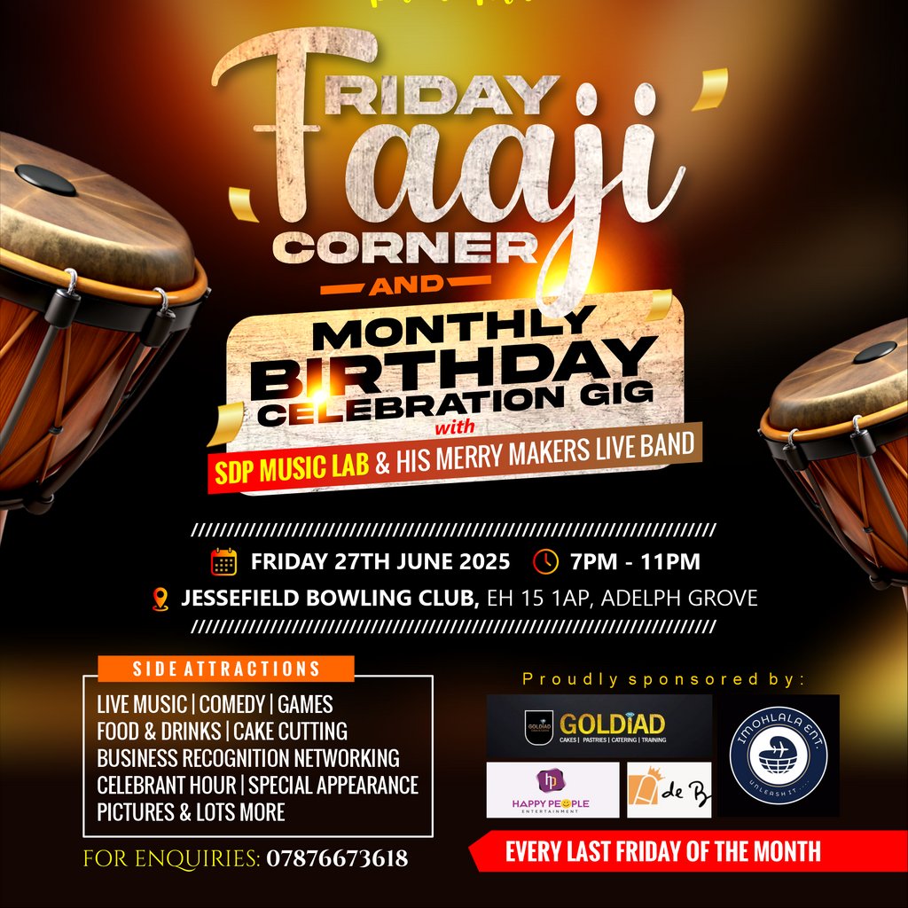 Friday Faaji Corner, 25 July | Event in Edinburgh | AllEvents