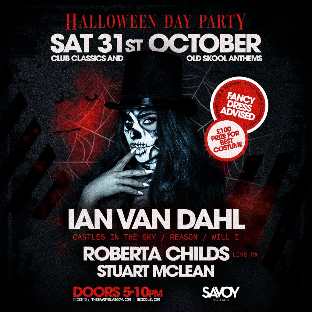 HALLOWEEN ππππ ππ'π DaY PARTY IS COMING! at Savoy Nightclub, Glasgow