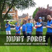 Hunt Force Game - Evade the hunters and run to locations at Wandsworth Common London SW18 3RT