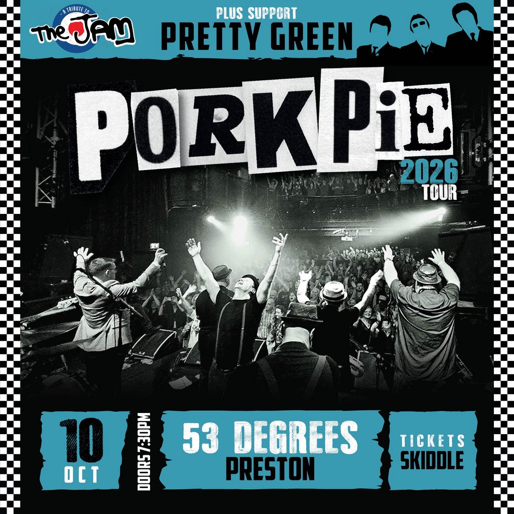 PorkPie Live plus Pretty Green (The Jam) at 53 Degrees, Preston Image