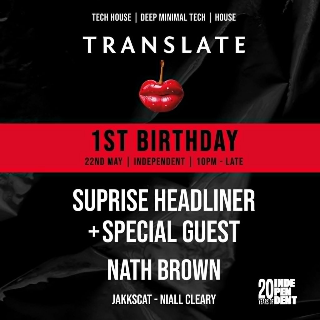 Translate /006/ 1st Birthday - SURPRISE Headliner