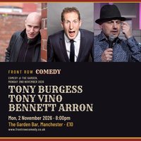 Comedy @ The Garden, Monday 2nd November 2026