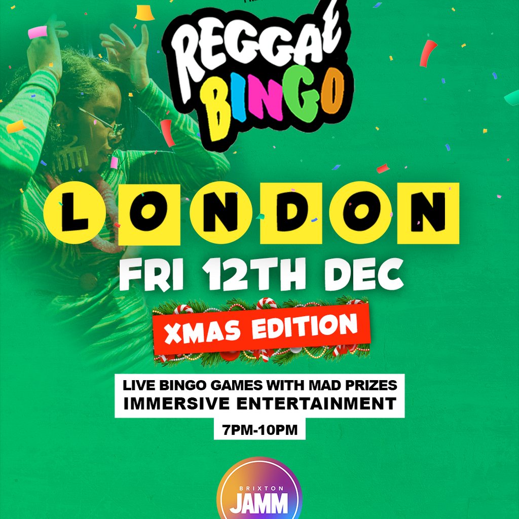 Reggae BINGO London - Fri 12th December